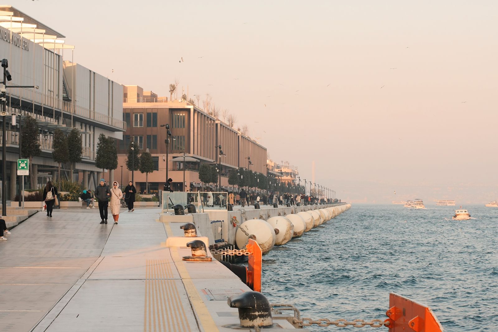 Single Port Robotic Surgery - waterfront promenade in Istanbul for gentle walks during recovery