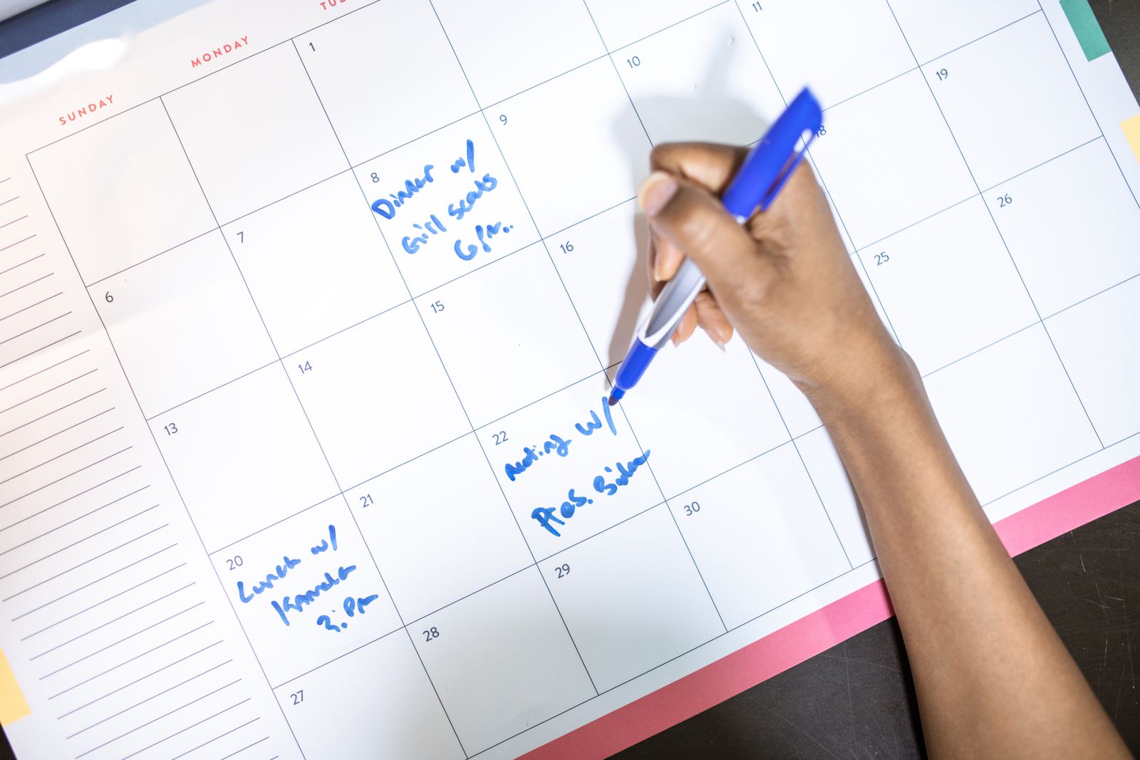 Single Port Robotic Surgery - planning days on a calendar before travelling for surgery
